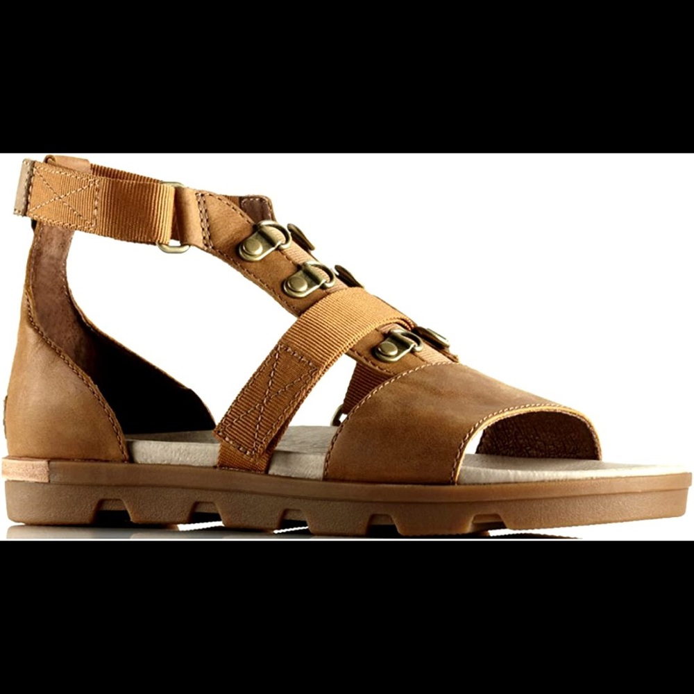 Sorel 7,5 cognac sandals
